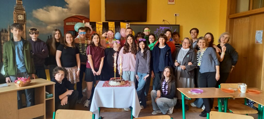 Impreza urodzinowa klasy 8b